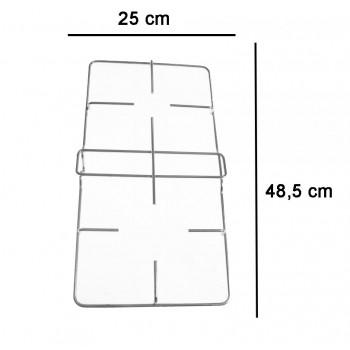 COPPIA DI GRIGLIE CROMATE PER CUCINA HOTPOINT ARISTON INDESIT GRF406