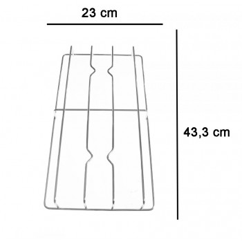 COPPIA DI GRIGLIE CROMATE PER CUCINA SAMET GRIGLIA GRF156