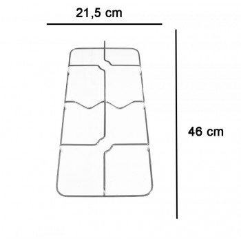 COPPIA DI GRIGLIE IN FILO CROMATO PER CUCINA BOMPANI GRF326