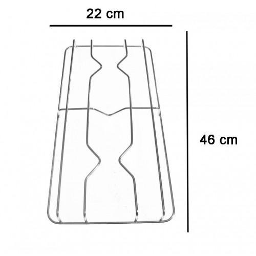 COPPIA DI GRIGLIE CROMATE PER CUCINA SOVRANA GRIGLIA GRF228