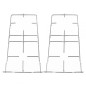 COPPIA DI GRIGLIE CROMATE PER CUCINA HOTPOINT ARISTON INDESIT GRF061
