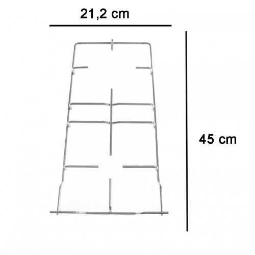 COPPIA DI GRIGLIE CROMATE PER CUCINA HOTPOINT ARISTON INDESIT GRF061
