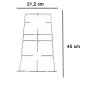 COPPIA DI GRIGLIE CROMATE PER CUCINA HOTPOINT ARISTON INDESIT GRF061