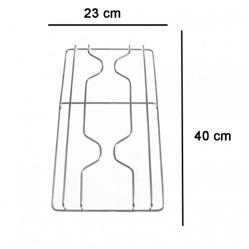 COPPIA DI GRIGLIE CROMATE PER PIANO COTTURA CUCINA ILVE GRF191