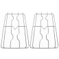 COPPIA DI GRIGLIE CROMATE PER CUCINA SMEG GRIGLIA GRF230