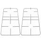COPPIA DI GRIGLIE CROMATE PER CUCINA LIGMAR GRF261