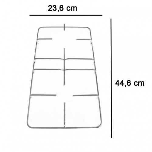 COPPIA DI GRIGLIE CROMATE PER CUCINA LIGMAR GRF261