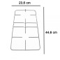 COPPIA DI GRIGLIE CROMATE PER CUCINA LIGMAR GRF261