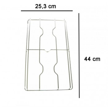 COPPIA DI GRIGLIE CROMATE PER CUCINA AREILOS GRF380