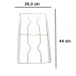 COPPIA DI GRIGLIE CROMATE PER CUCINA AREILOS GRF380