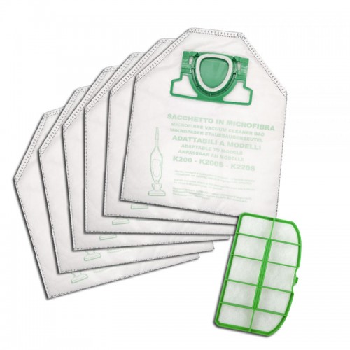 VENDITA ONLINE SACCHETTI + FILTRO PER VORWERK FOLLETTO VK200 VK220S