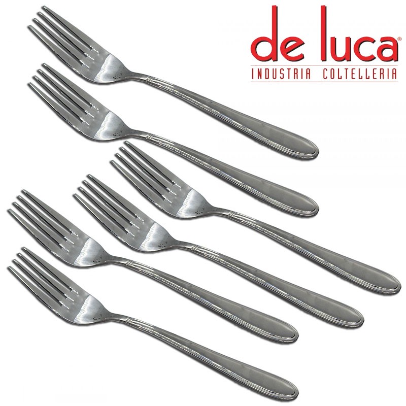 forchetta da bistecca e forchetta per spuntini 17,2 cm e lavabile in lavastoviglie Set di 6 forchette in acciaio INOX lucidato a specchio Cibeat forchette da tavola 