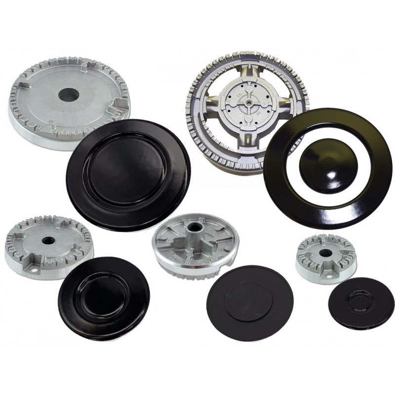 HOTPOINT ARISTON KIT 5 SPARTIFIAMMA 4FUOCHI+TRIPLA CORONA BRUCIATORI + PIATTELLI HOTPOINT ARISTON KIT 5 SPARTIFIAMMA 4FUOCHI+TRIPLA CORONA BRUCIATORI + PIATTELLI