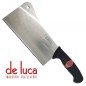 COLTELLO MANNAIA DA CUCINA MACELLAIO DE LUCA LAMA IN ACCIAIO INOX 220mm
