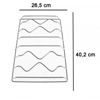 COPPIA DI GRIGLIE CROMATE PER PIANO COTTURA CUCINA SMEG GRF455
