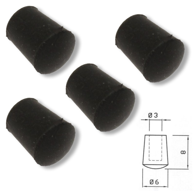 4x GOMMINI ANTIGRAFFIO GP04 PER GRIGLIE HOTPOINT ARISTON INDESIT