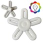LAMPADINA LED FIORE 60 W PASSO E27 LUCE FREDDA 6500K PETALI ORIENTABILI