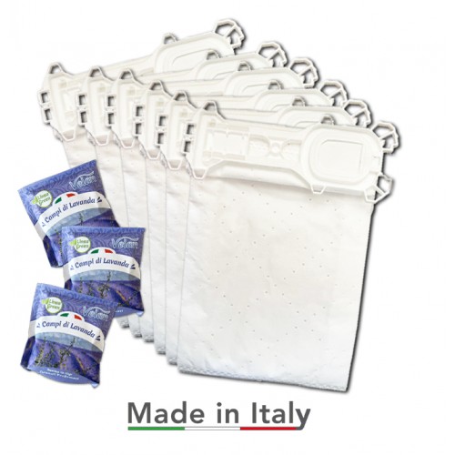VENDITA ONLINE 12 SACCHETTI IN MICROFIBRA PER FOLLETTO VK 135 136
