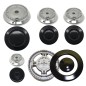 ARISTON INDESIT 5 FUOCHI SPARTIFIAMMA TRIPLA CORONA FORNELLI BRUCIATORI DOPPIO FORO  + PIATTELLI