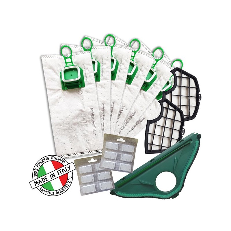 12 SACCHETTI + 12 PROFUMI + 2 FILTRI + SPAZZOLA PER VORWERK FOLLETTO VK140 VK150 12 SACCHETTI + 12 PROFUMI + 2 FILTRI + SPAZZOLA PER VORWERK FOLLETTO VK140 VK150