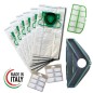 12 SACCHETTI + 12 PROFUMI + FILTRO + SPAZZOLA PER VORWERK FOLLETTO VK200 VK220S