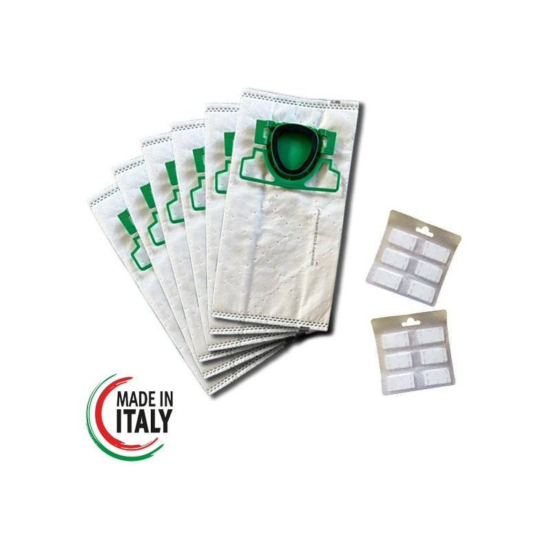 12 SACCHETTI MADE IN ITALY + 12 PROFUMI PER VORWERK FOLLETTO VK200 VK220S 12 SACCHETTI MADE IN ITALY + 12 PROFUMI PER VORWERK FOLLETTO VK200 VK220S
