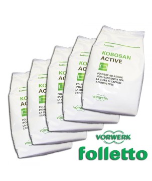DETERGENTE KOBOSAN PACCO 5PZ ORIGINALE VORWERK FOLLETTO