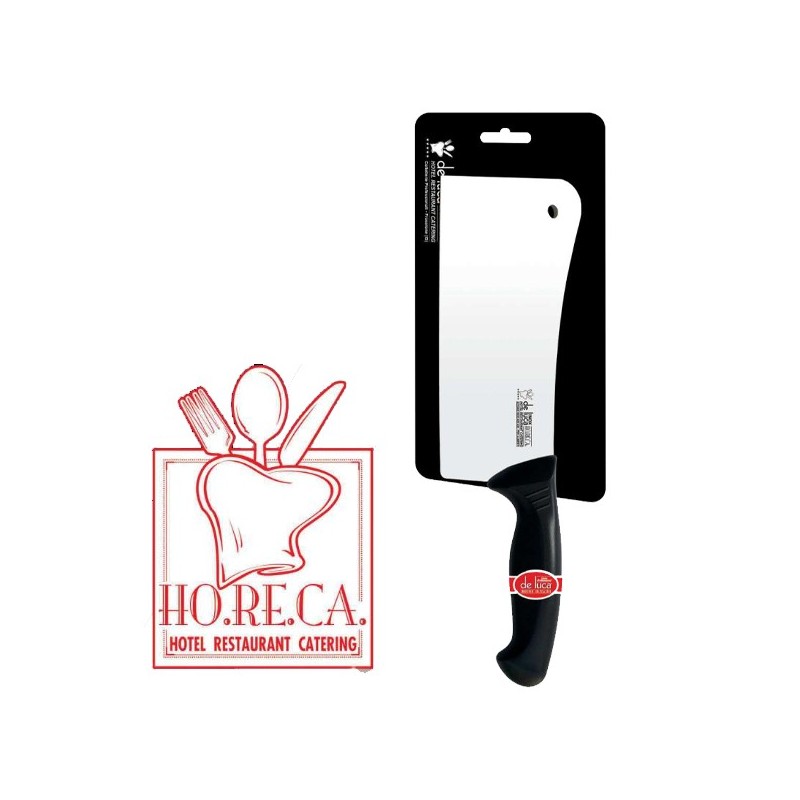 COLTELLO MANNAIA DA CUCINA MACELLAIO DE LUCA LAMA IN ACCIAIO INOX 220mm COLTELLO MANNAIA DA CUCINA MACELLAIO DE LUCA LAMA IN ACCIAIO INOX 220mm